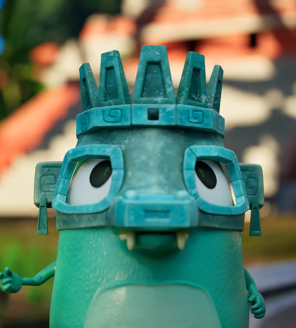 itza takalik abaj modelado 3d mayan maya olmecas cortometraje chaac 5